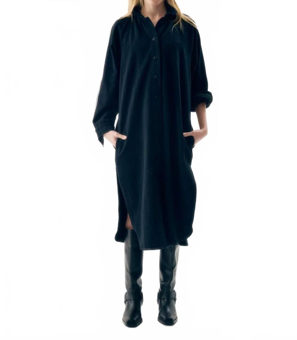 NEW NYMANE luna shirt dress in dark indigo